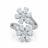 6 pears flower fancy ring