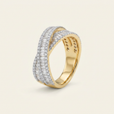 Criss Cross Opulence Ring