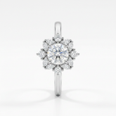 Cushion with marquise fancy ring