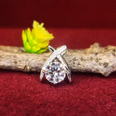 Elegant Solitaire Round Pendant