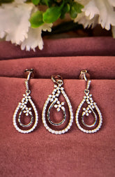 Floral Concentric Pendant Set