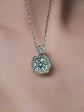 Blossom Glow Halo Round Pendant With Chain