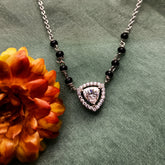 Trillion Shape Halo Mangalsutra