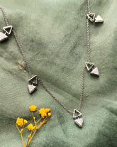 Double Triangle 5 Piece Necklace