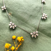 Pears & Round 5 Piece Drop Necklace