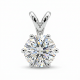 Round Solitaire Halo Locket