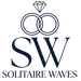 Logo of Solitaire Waves with interlocking rings and a diamond on a white background