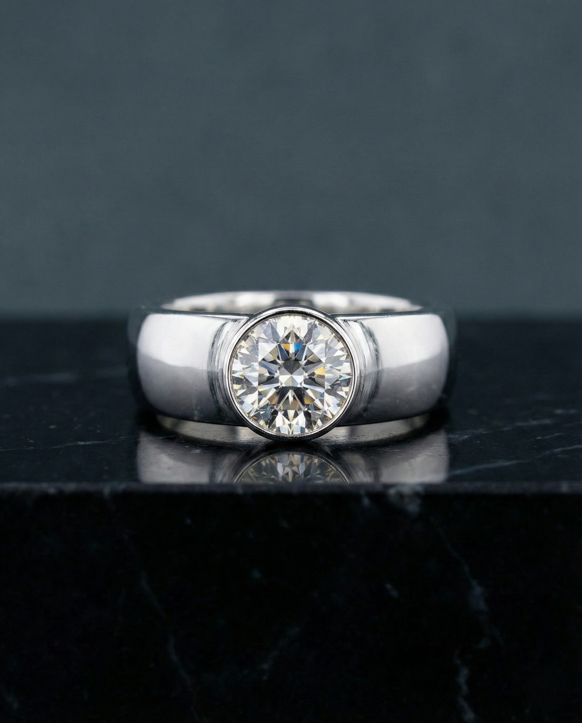 Classic Minimal Round Men’s Ring