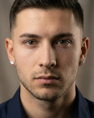 Imperial Luxe Moissanite Stud for Men's