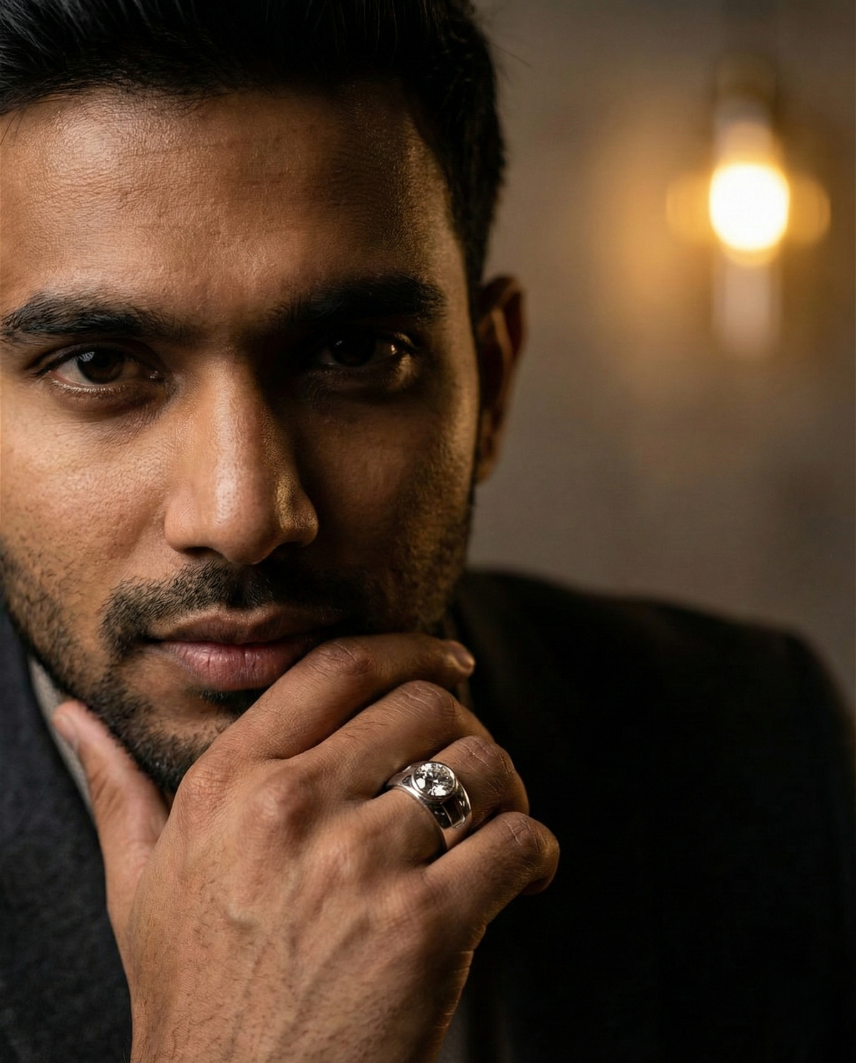 Elite Moissanite Men's Ring