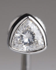 Noble Trillion Bezel Men's Earrings