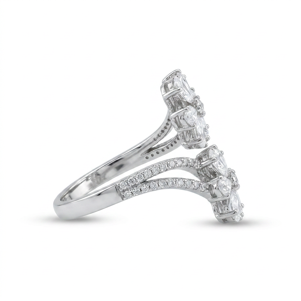 6 pears flower fancy ring