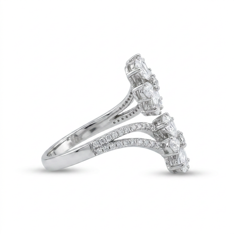 6 pears flower fancy ring