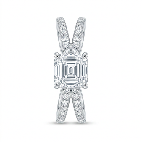 Asscher Cut Double Band