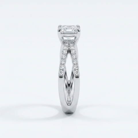 Asscher Cut Double Band