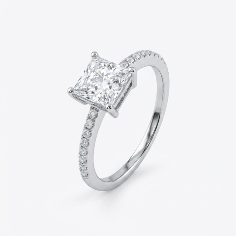 Bold Princess Side Band Ring