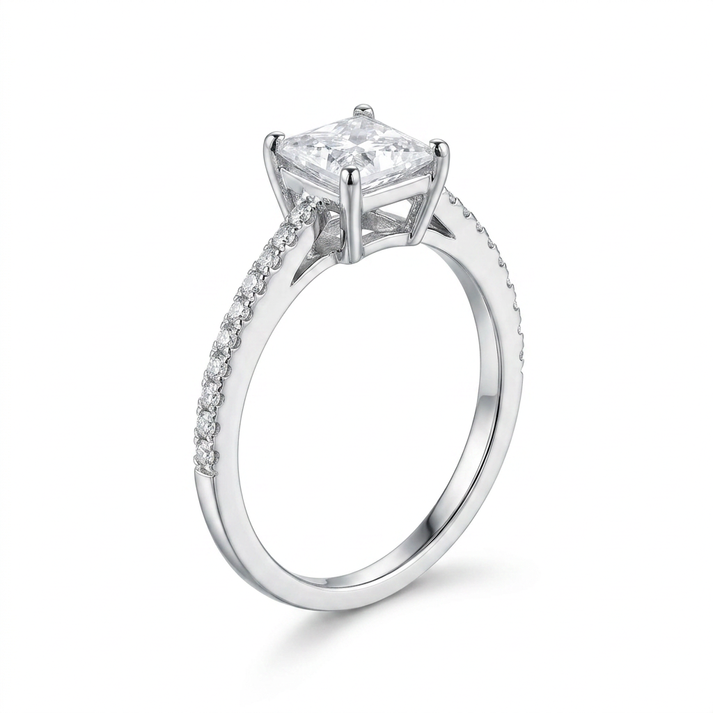 Bold Princess Side Band Ring