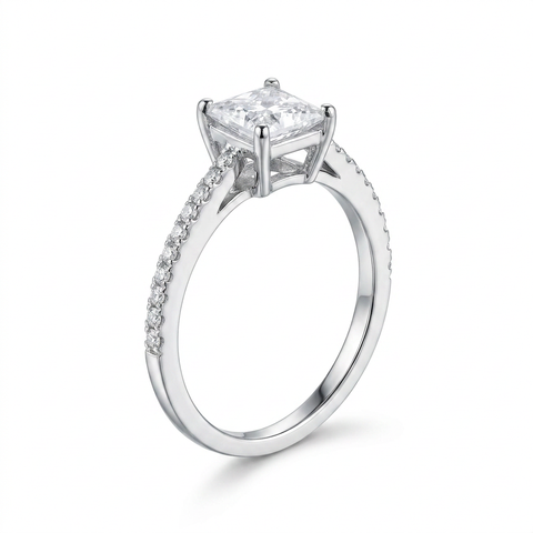 Bold Princess Side Band Ring