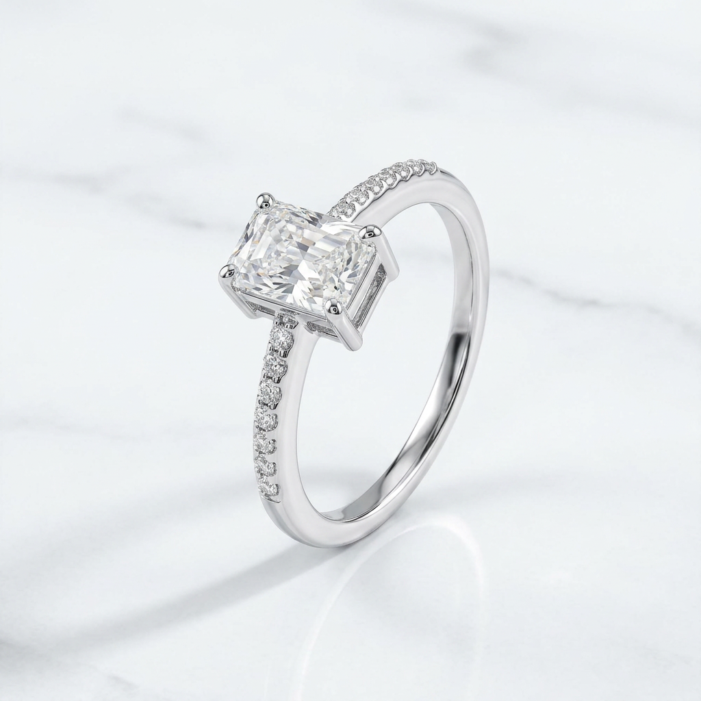 Bold Radiant Side Band Ring