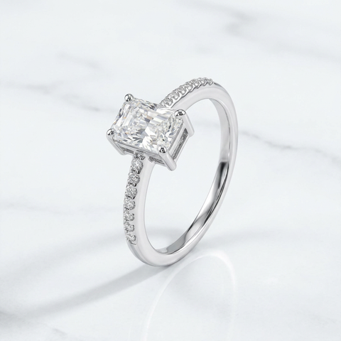 Bold Radiant Side Band Ring