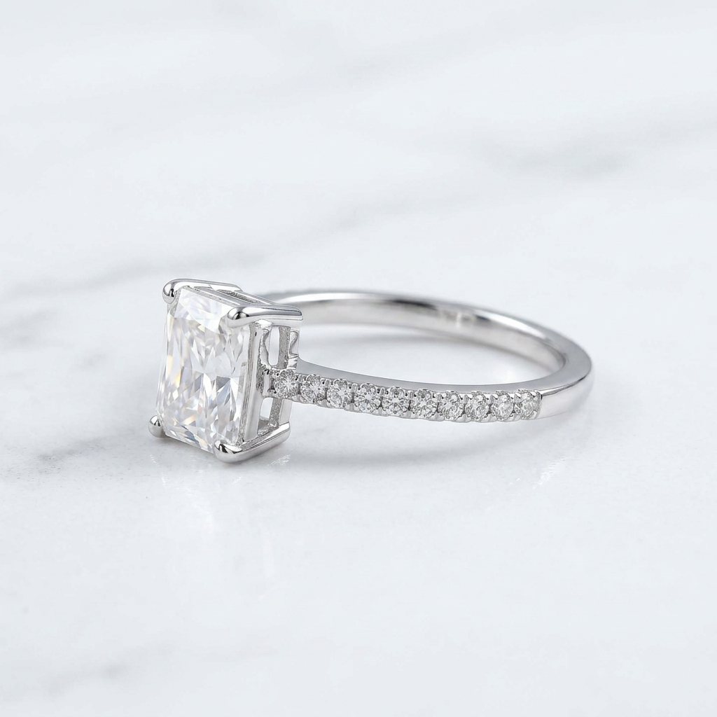 Bold Radiant Side Band Ring