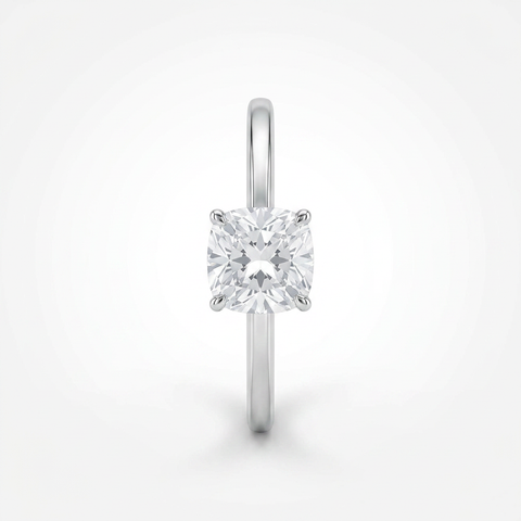 Classic Cushion Solitaire Ring
