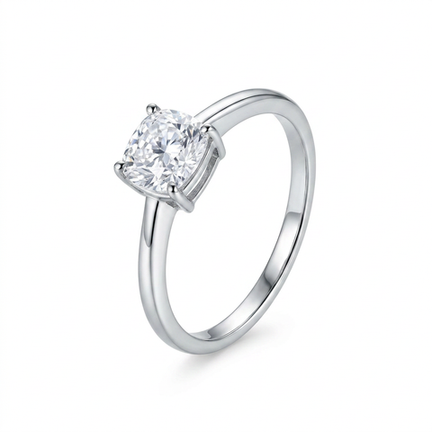 Classic Cushion Solitaire Ring