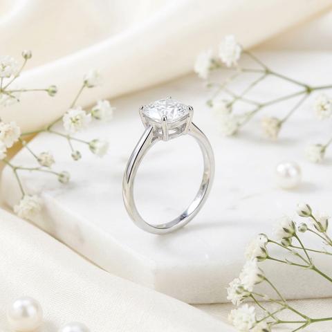 Classic Cushion Solitaire Ring