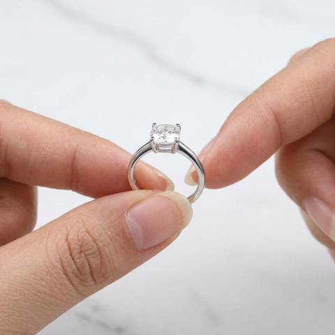 Classic Cushion Solitaire Ring