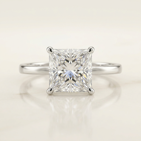 Classic princess Solitaire ring