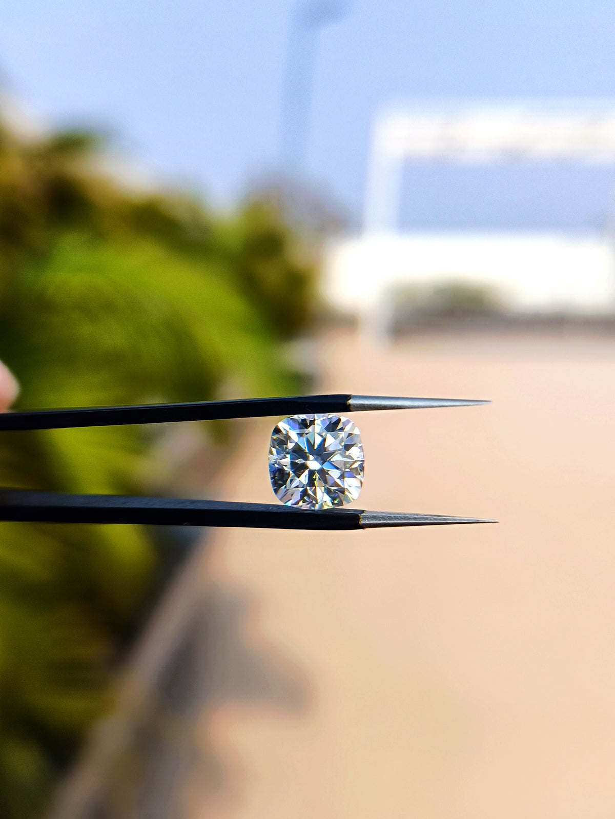 Cushion Cut Certified Loose Moissanite Diamond