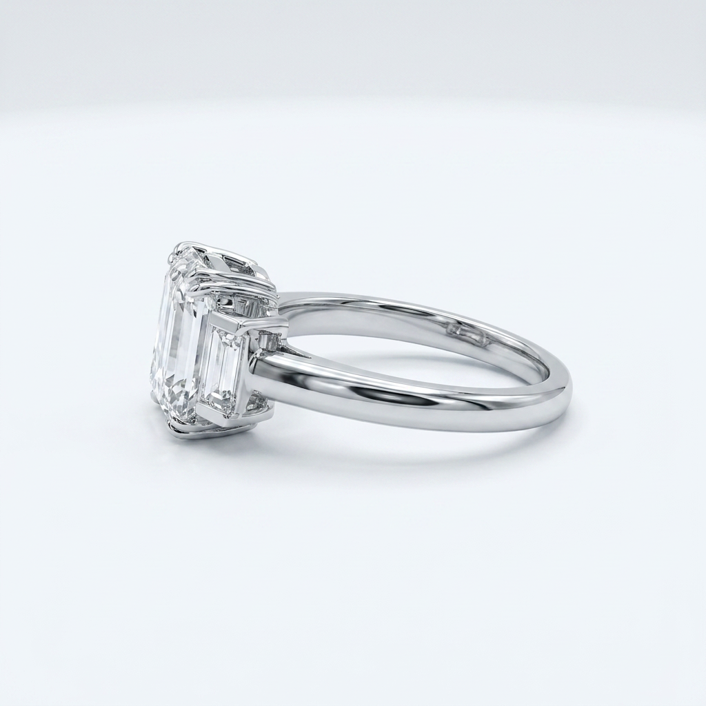Emerald Baguette Ring