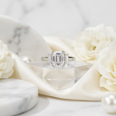 Emerald Baguette Ring