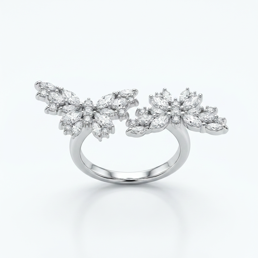 Fancy Shape Butterfly Ring