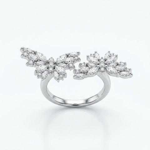 Fancy Shape Butterfly Ring