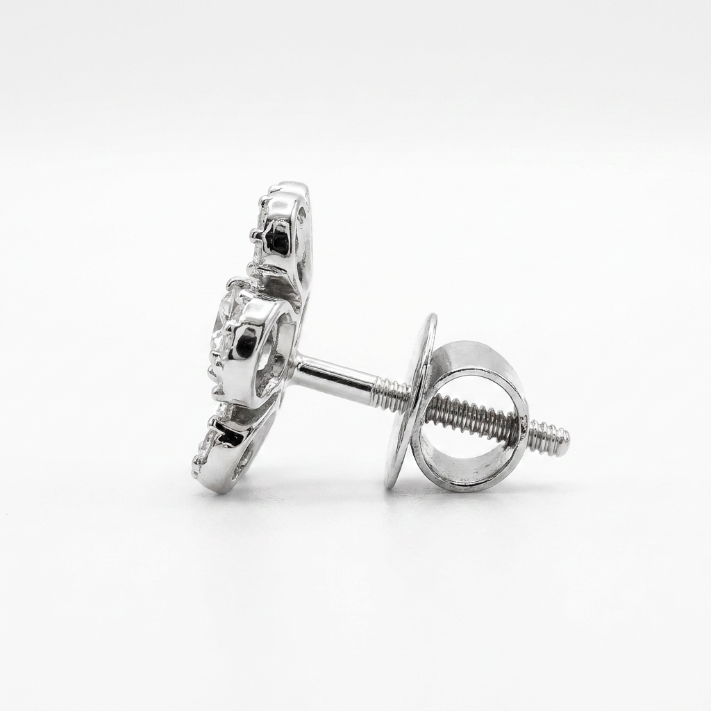 Fancy Shape Sunflower Earring