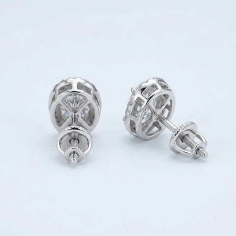 Glowing Halo Oval Earrings
