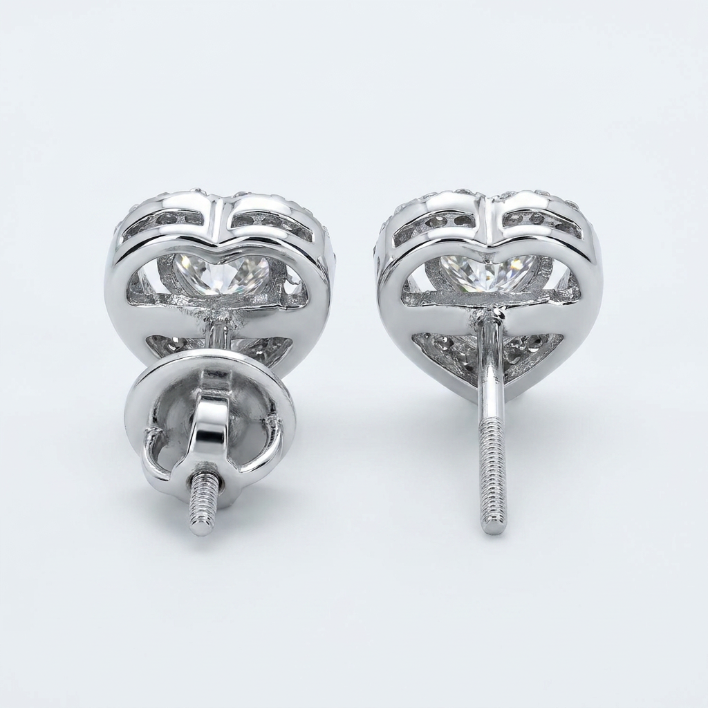 Halo Aura Heart Earrings