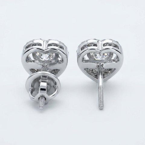 Halo Aura Heart Earrings