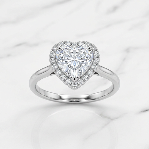 Halo Aura Heart Ring