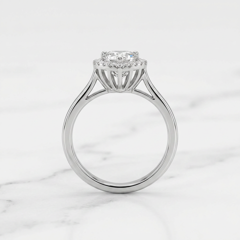 Halo Aura Heart Ring