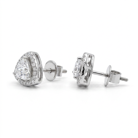Halo Aura Trillion Earrings