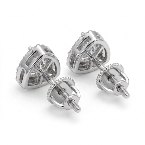 Halo Aura Trillion Earrings