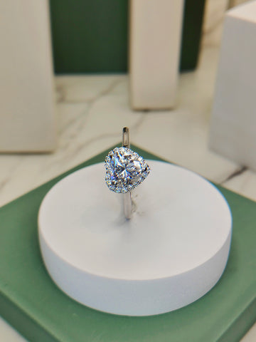 Halo Aura Heart Ring