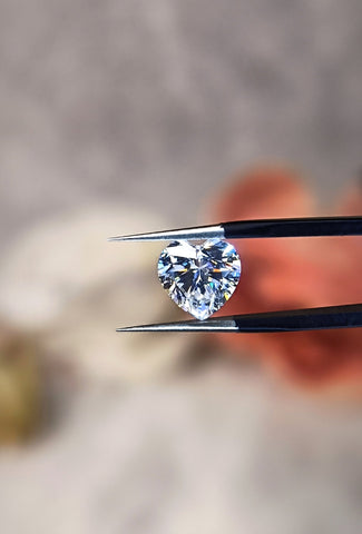 Heart Cut Certified Loose Moissanite Diamond