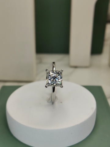 Classic princess Solitaire ring
