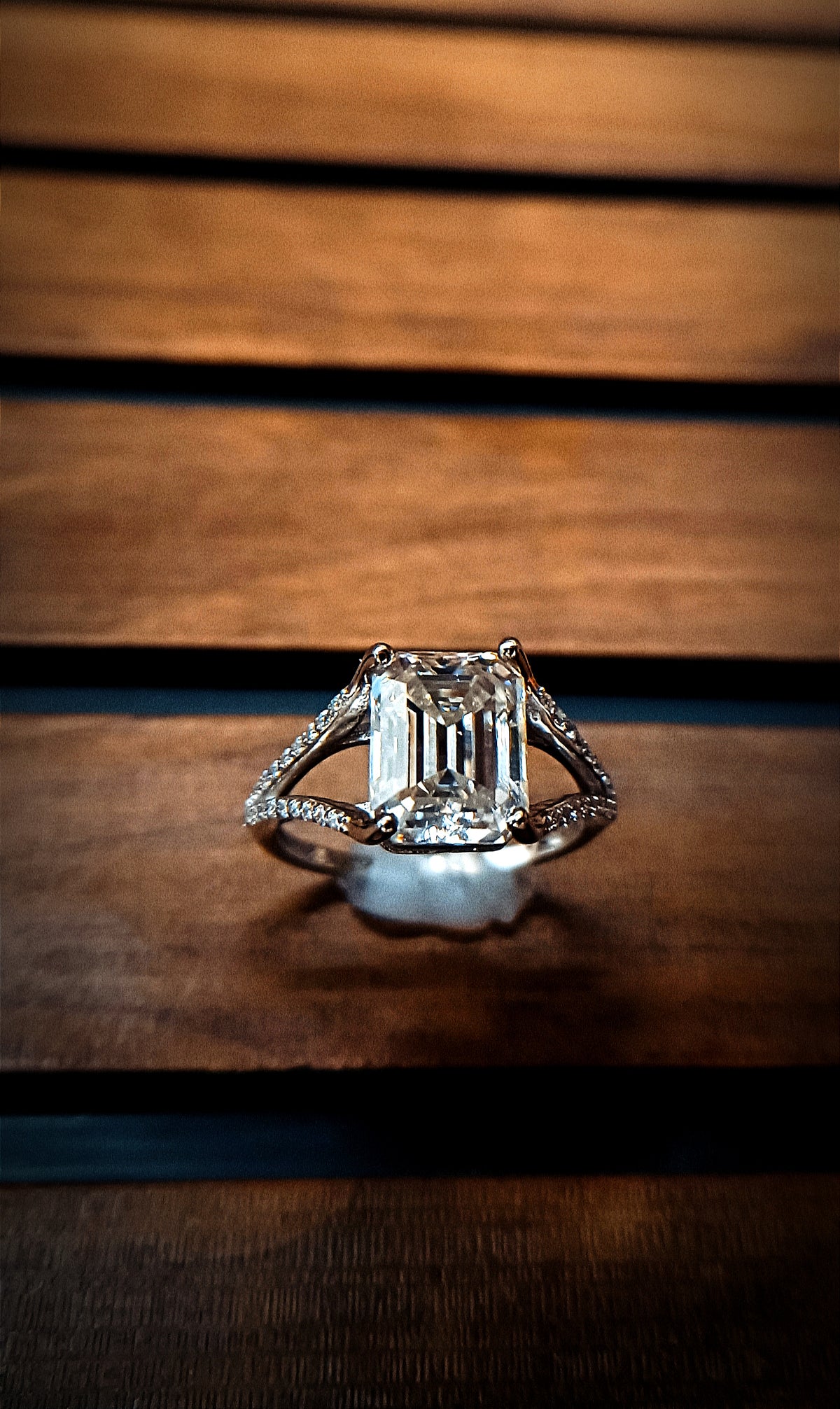 Regal Emerald Cascade Ring