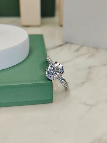Whispering Halo Oval Ring