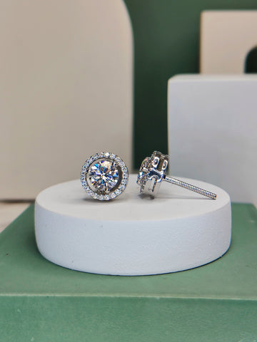 Glowing Halo Round Earrings