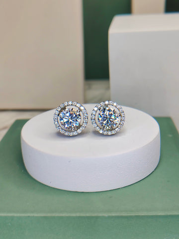 Glowing Halo Round Earrings